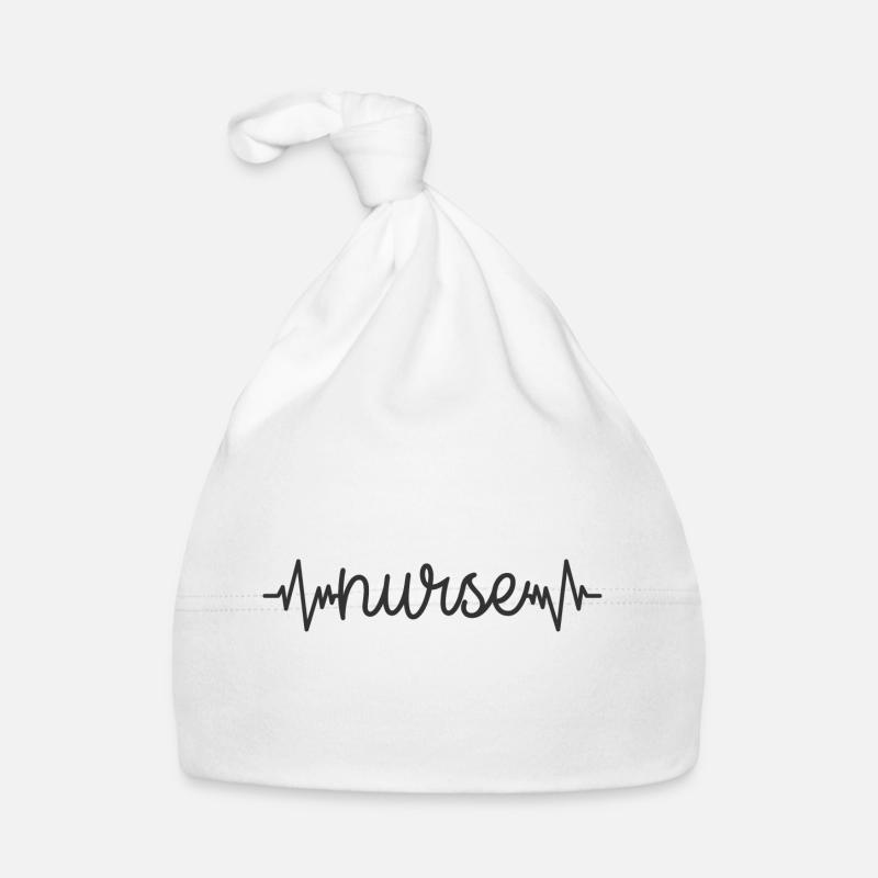 Infirmière médecin - Bonnet bio Bébé - blanc
