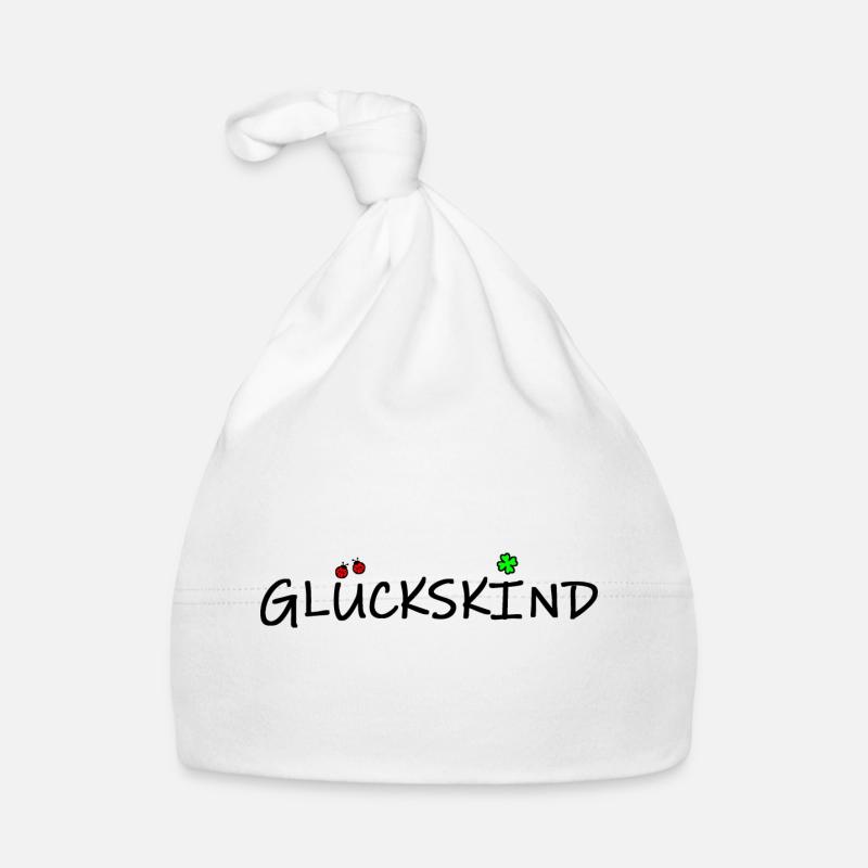 glückskind (schwarz) Baby Bio-Mütze