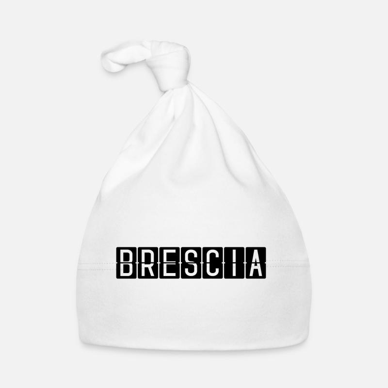 Panneau de l’aéroport de Brescia - Bonnet bio Bébé - blanc