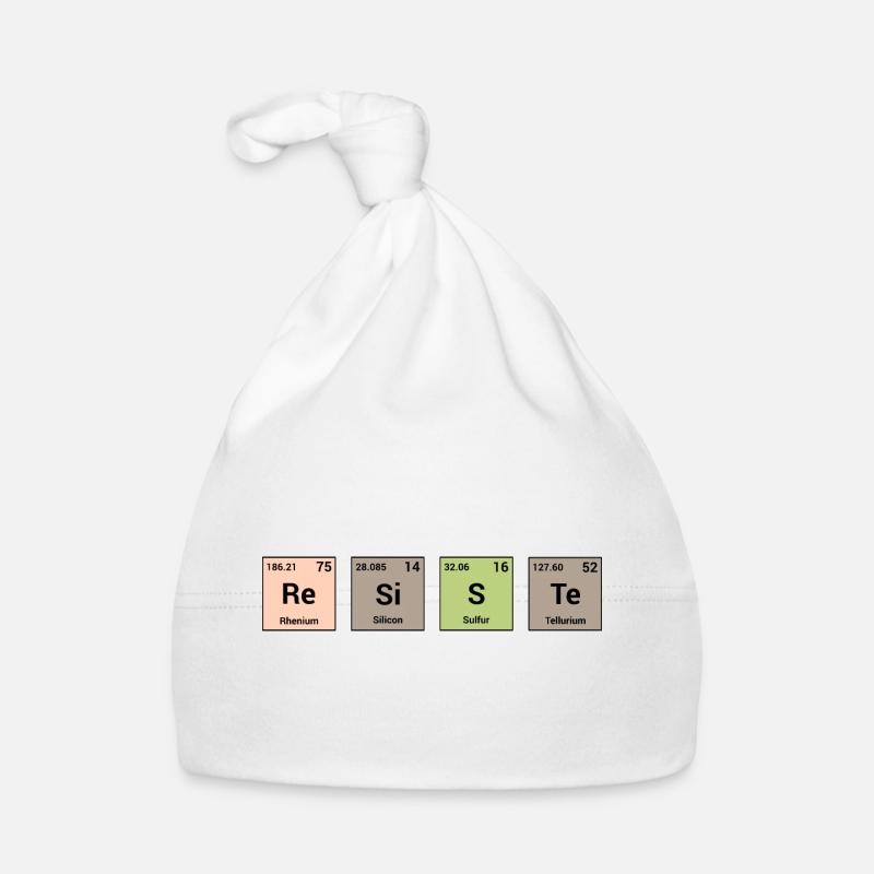 Resists in periodic elements Organic Baby Cap