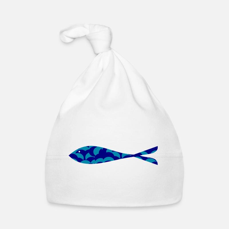 SARDINE. FISH. APRIL FOOL. EASTER. SEA Organic Baby Cap