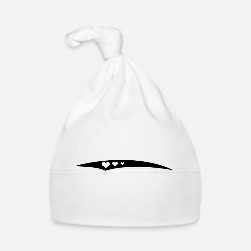 Herz Linie Swash 3 Herzen Baby Bio-Mütze