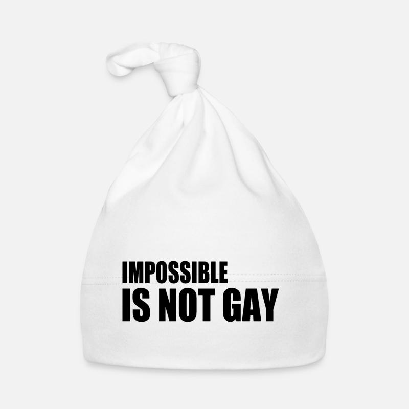 impossible is not gay Baby Bio-Mütze