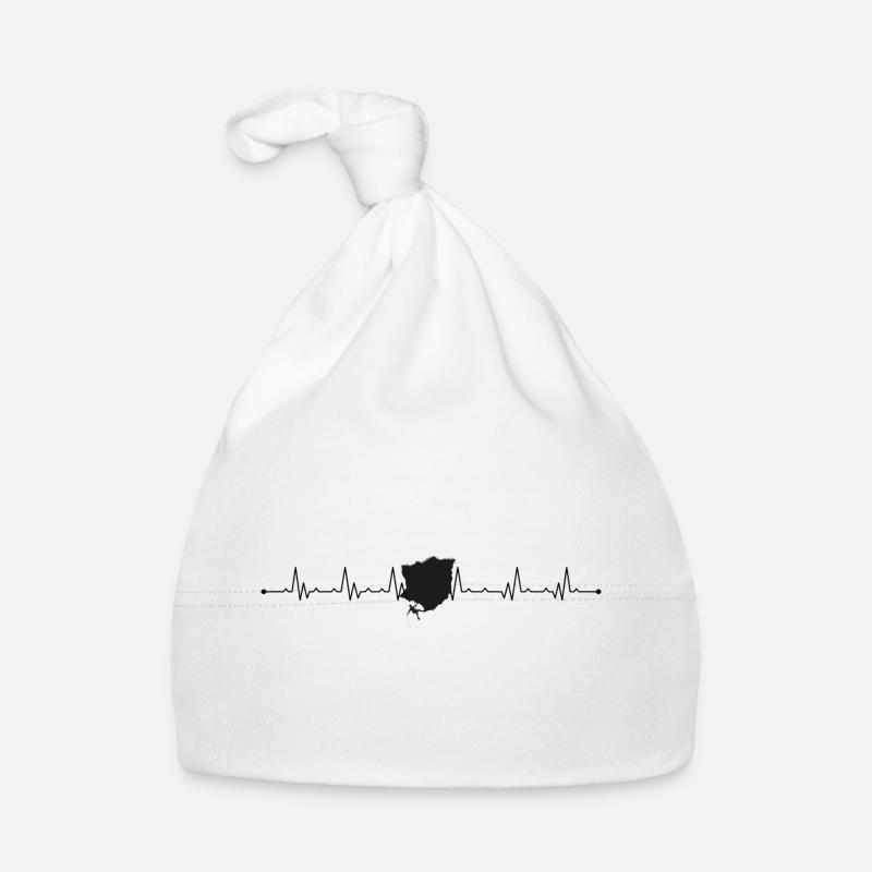 Heartbeat climbing Organic Baby Cap