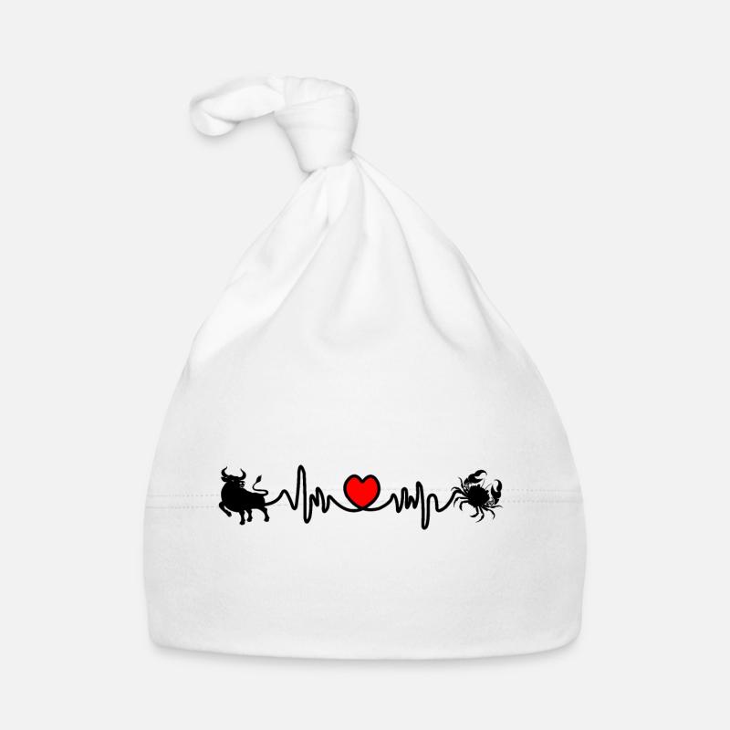 Herzfrequenz Cardio Stier Krebs Baby Bio-Mütze