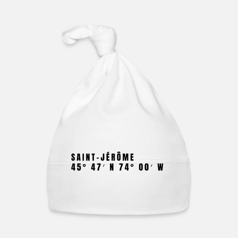 Saint-Jérôme, Canada Coordinates Organic Baby Cap