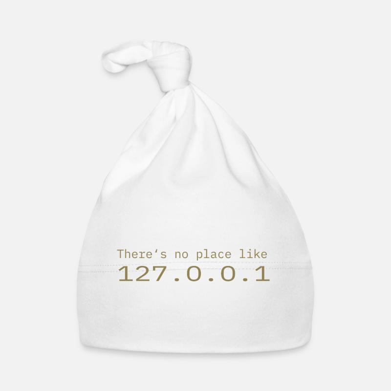 Programmeur Nerd IT Aucun endroit comme Localhost Bonnet bio Bébé