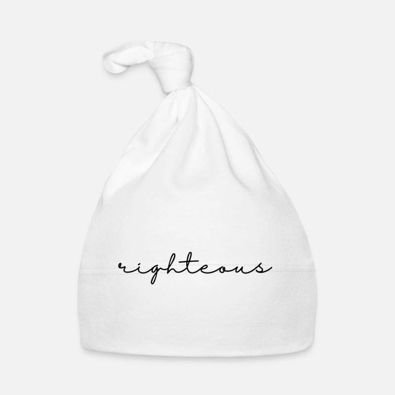 Righteous script Organic Baby Cap