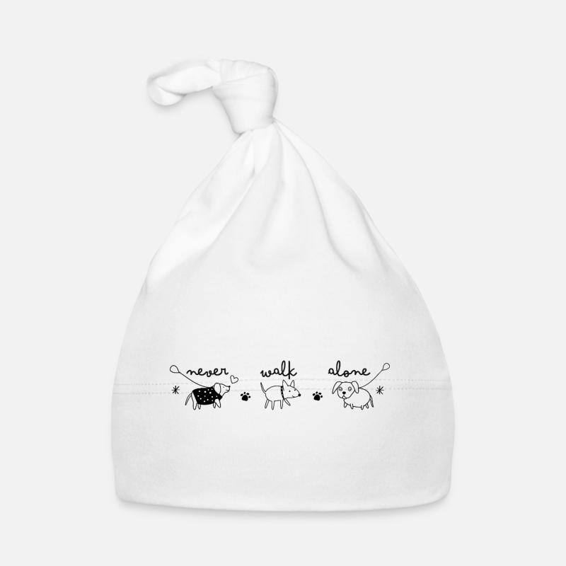 never walk alone Baby Bio-Mütze