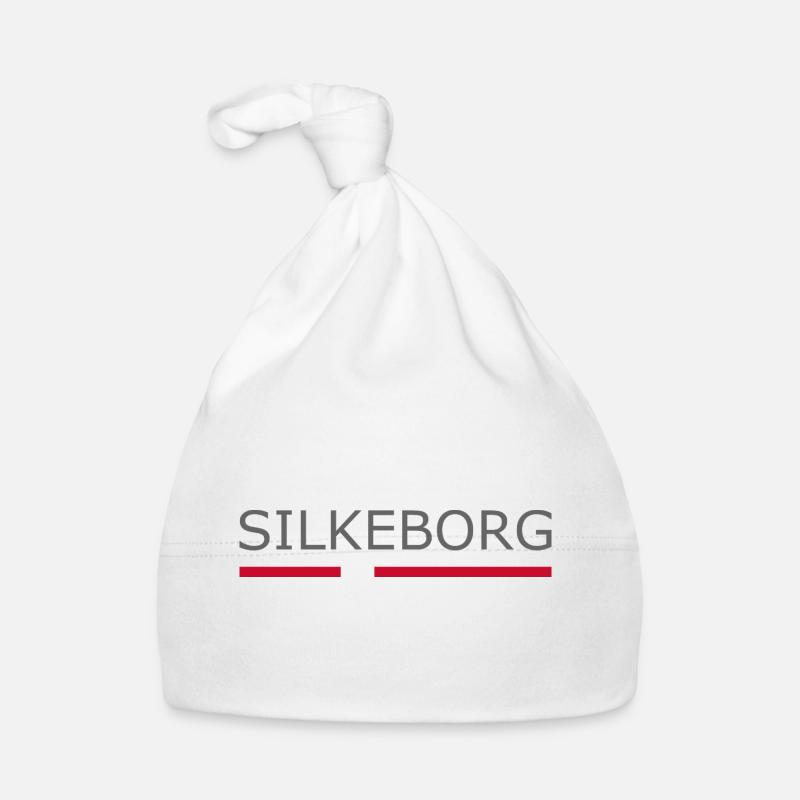 Silkeborg - Denmark Flag - Dänemark Organic Baby Cap