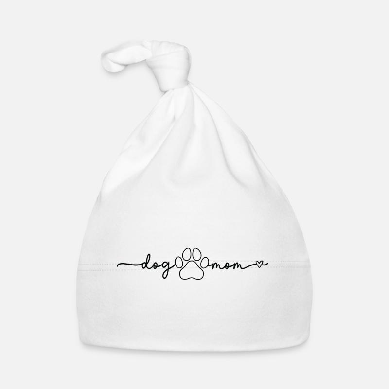 Hundemama Pfoten-Skript Design Mom Baby Bio-Mütze