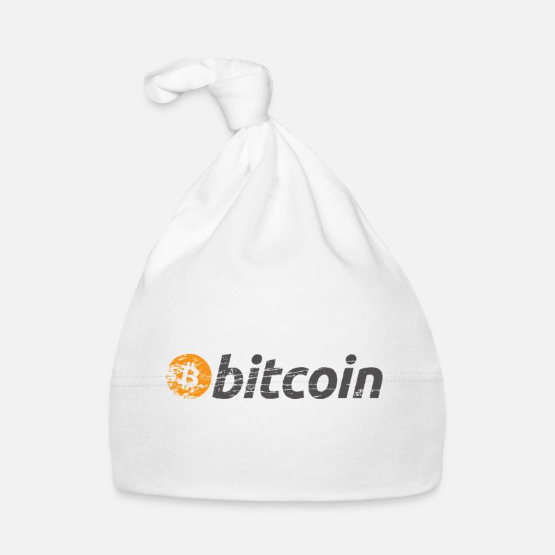 Bitcoin Logo Original BTC Bonnet bio Bébé