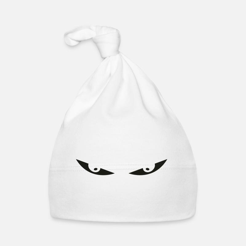 comic eyes smiley augen Organic Baby Cap