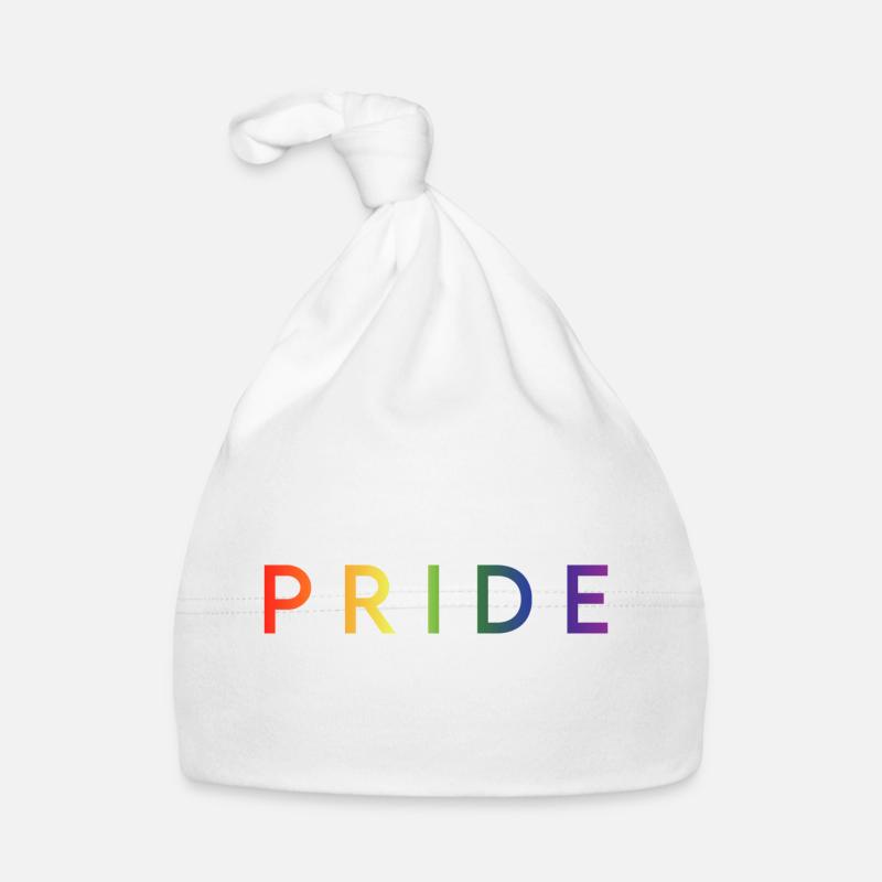 PRIDE - Baby Bio-Mütze - Weiß