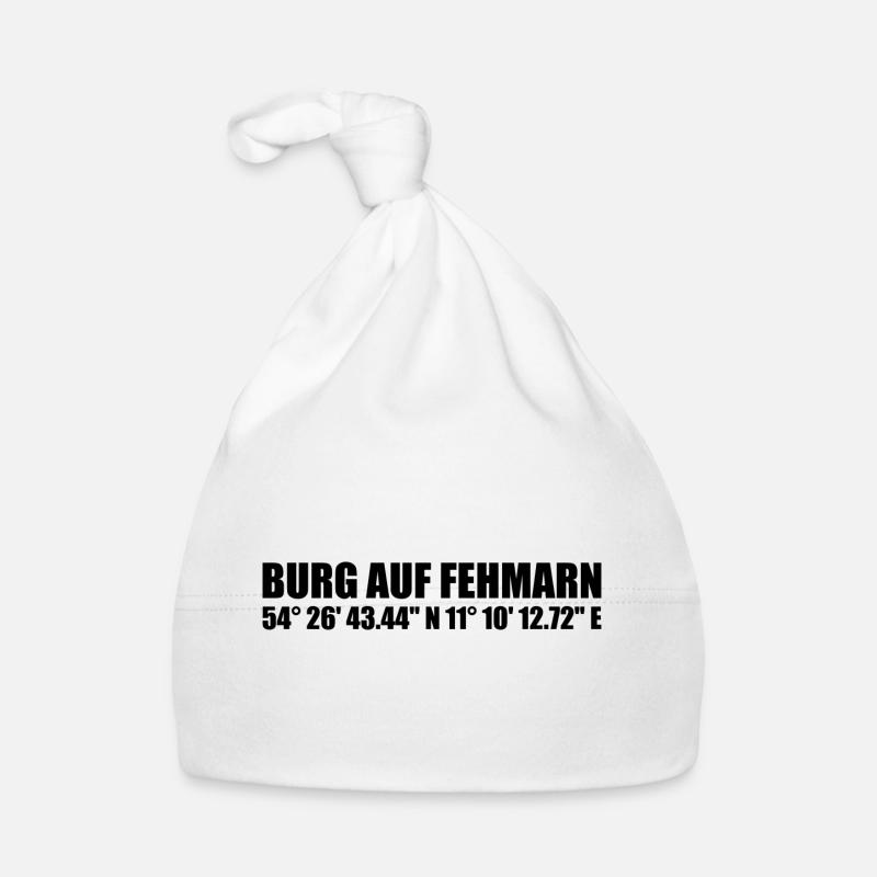 Castle on Fehmarn coordinates Organic Baby Cap
