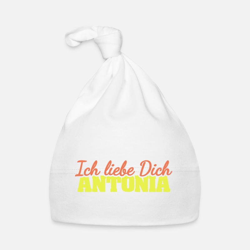 Liebesspruch Antonia Baby Bio-Mütze