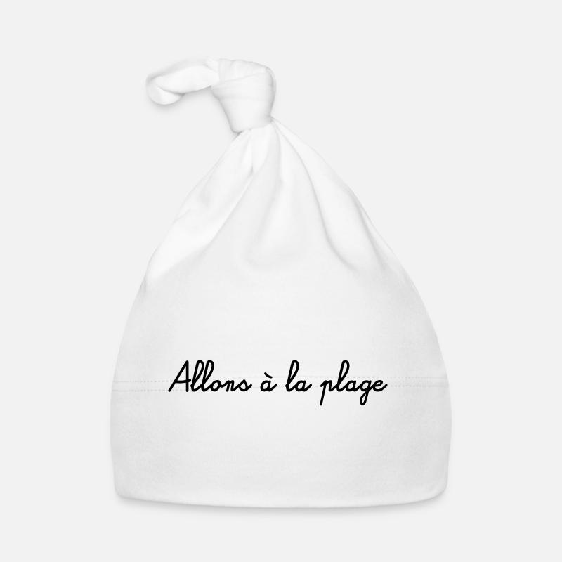 Allons à la plage - Vamos a la playa Bonnet bio Bébé