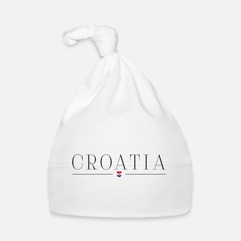 Ich liebe Kroatien Baby Bio-Mütze
