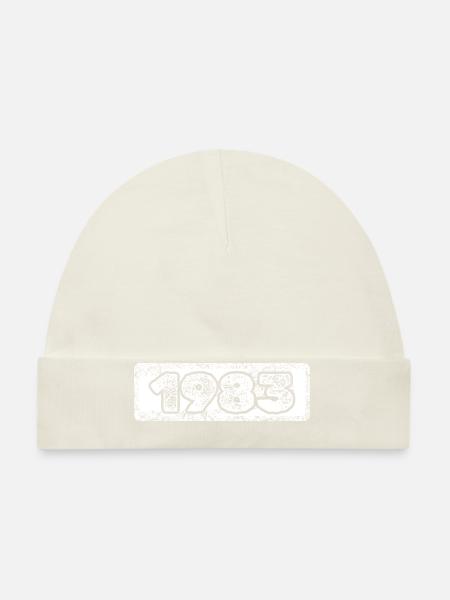 1983 - Organic Baby Cap - white - Front