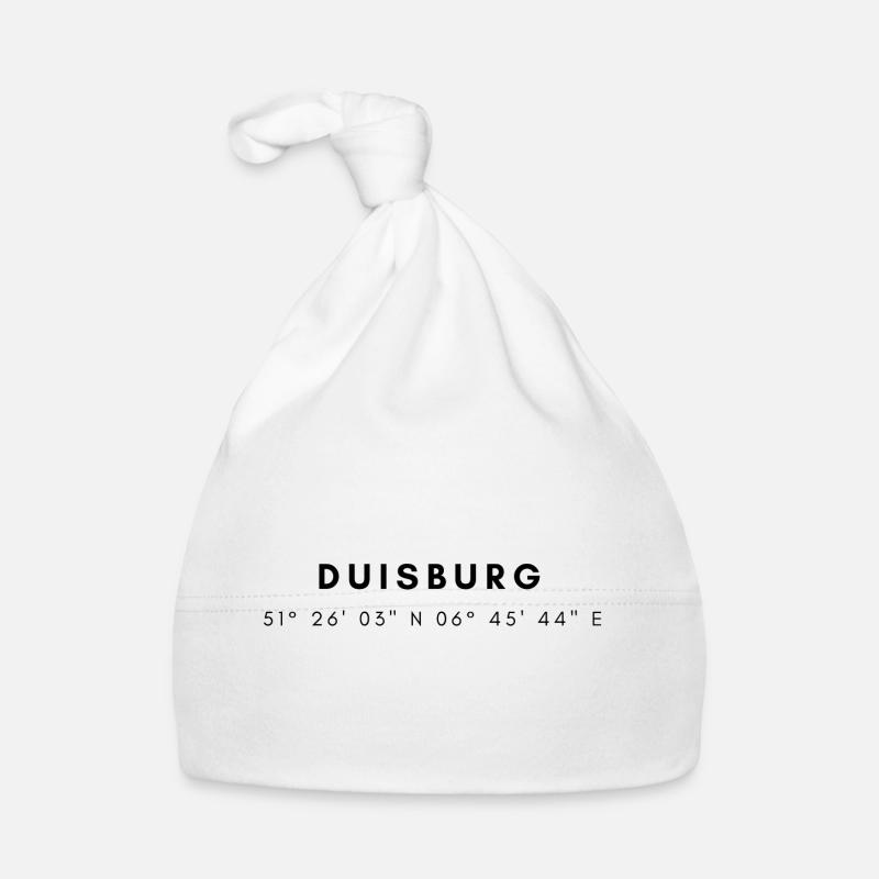 Duisburg coordinates Organic Baby Cap