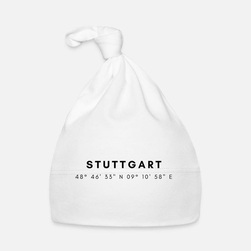 Stuttgart coordinates Organic Baby Cap