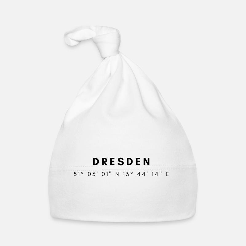 Dresden coordinates Organic Baby Cap