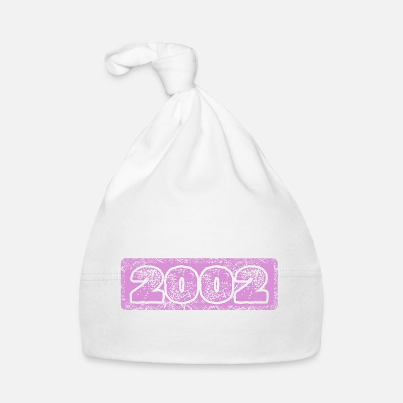 Zahl 2002 Baby Bio-Mütze
