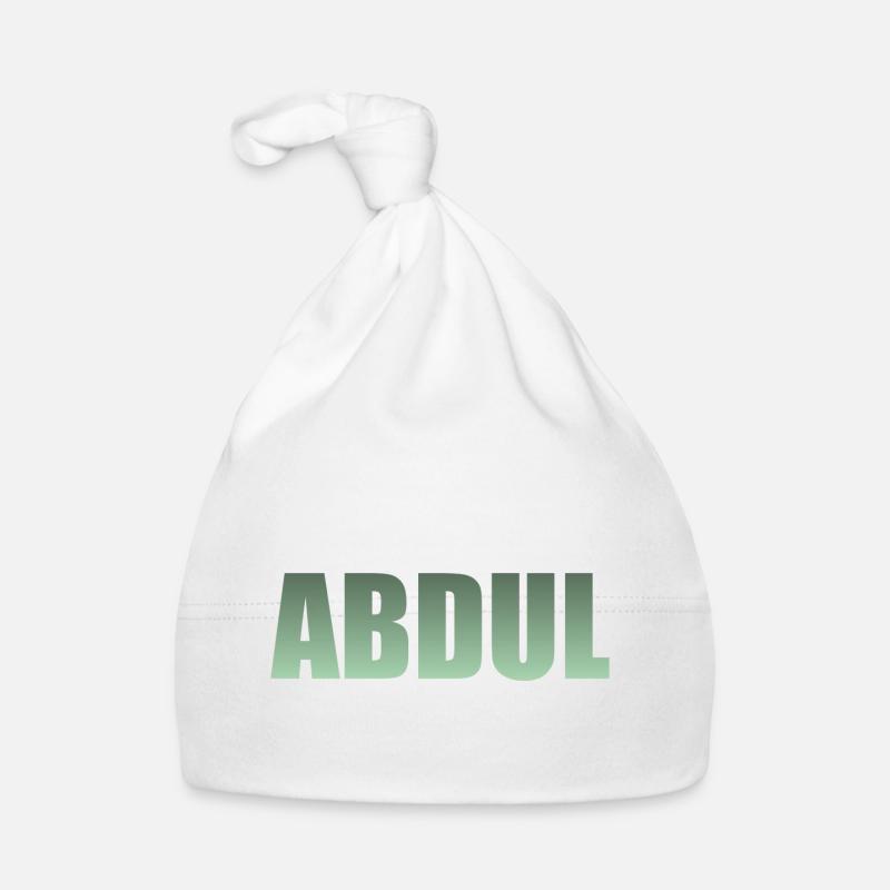 First name: Abdul - green gradient Organic Baby Cap
