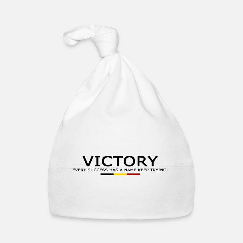 Victory EVERY SUCCESS HAS A NAME KEEP TRYING BELII Bonnet bio Bébé