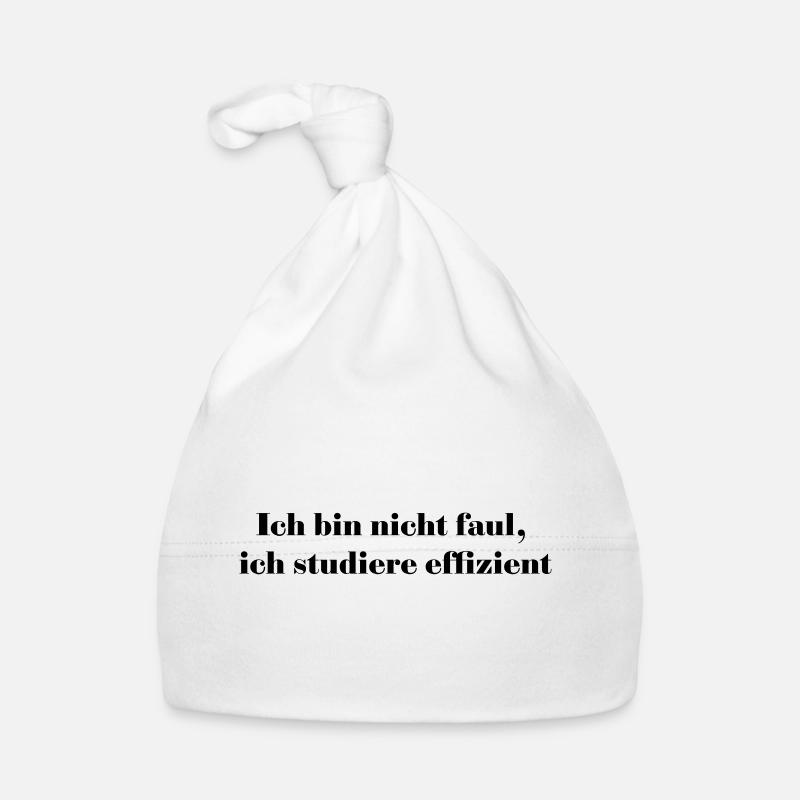 Ich bin nicht faul, ich studiere effizient Baby Bio-Mütze