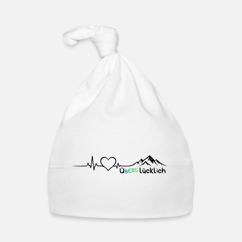 Berge wandern Herz Gebirge Baby Bio-Mütze
