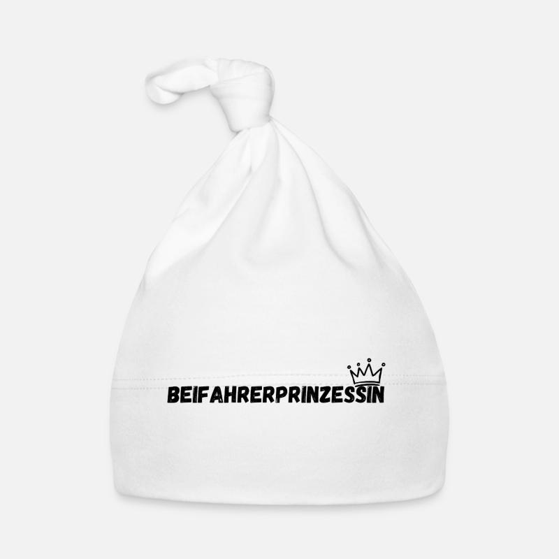 Princesse passagère - Bonnet bio Bébé - blanc
