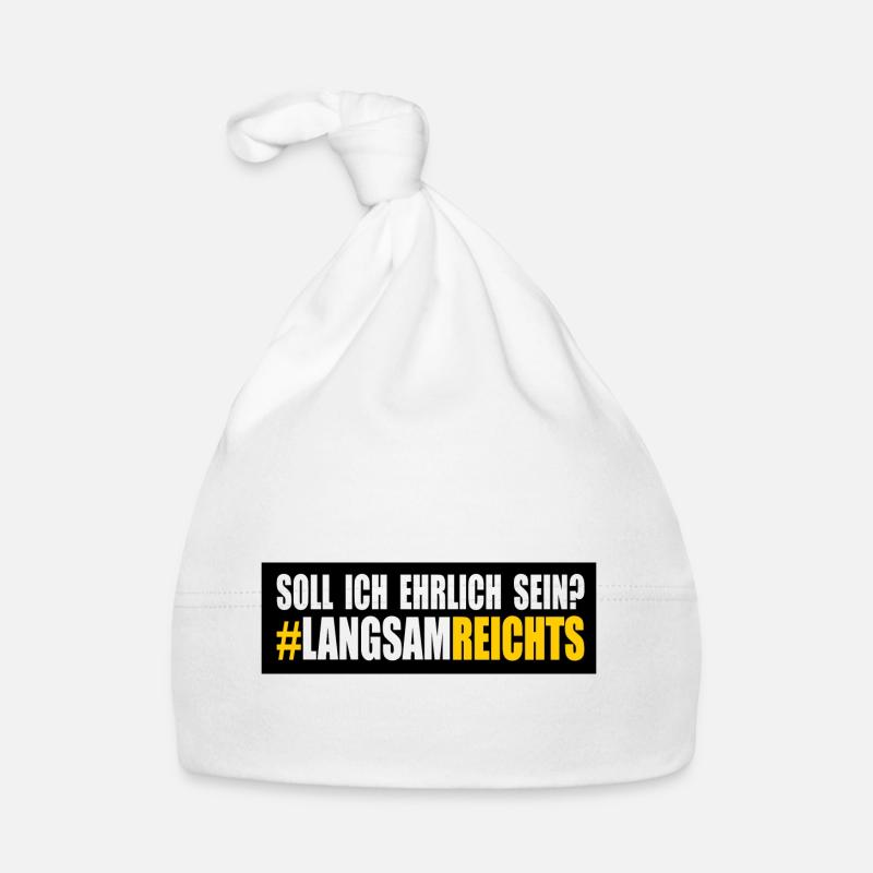 LANGSAM REICHTS - Baby Bio-Mütze - Weiß