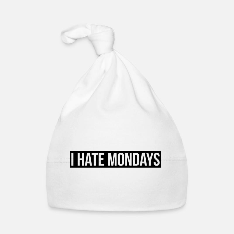 Hate Monday quote graphic Organic Baby Cap