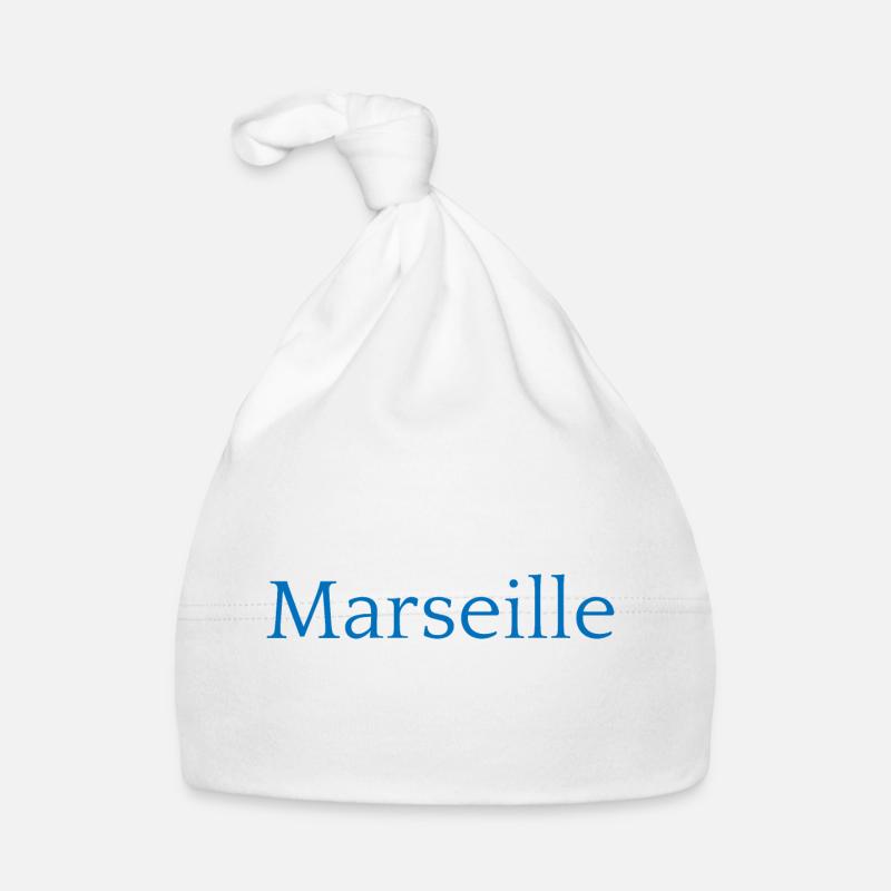 Marseille Frankreich Typografie Design Baby Bio-Mütze