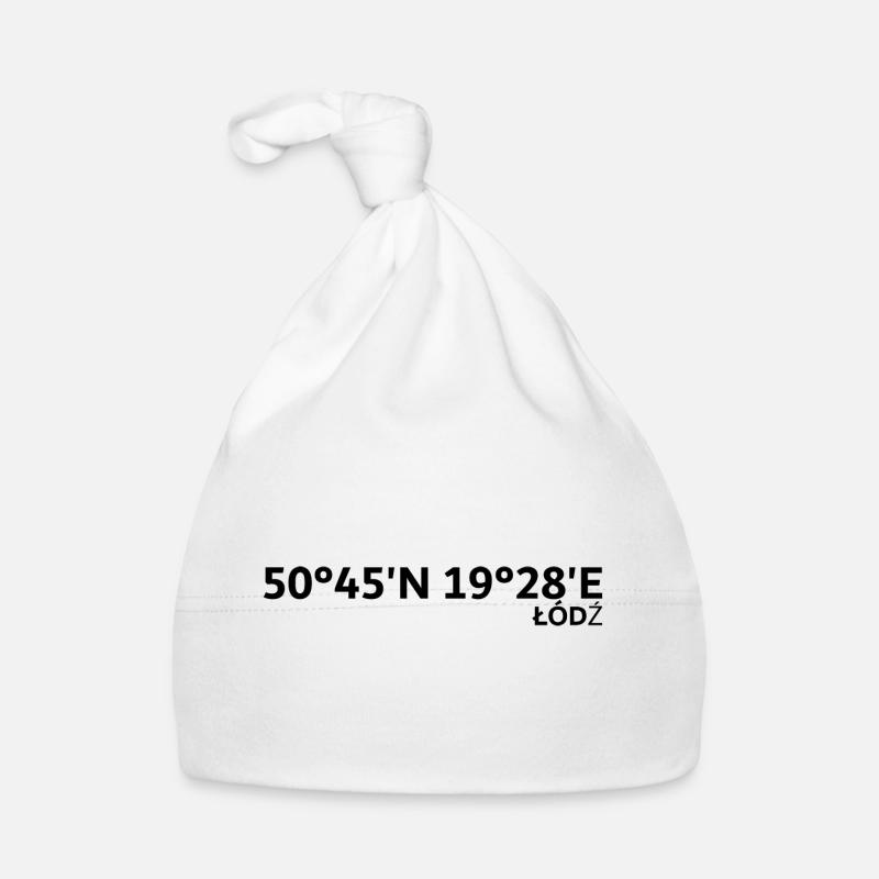 Łódź coordinates Organic Baby Cap