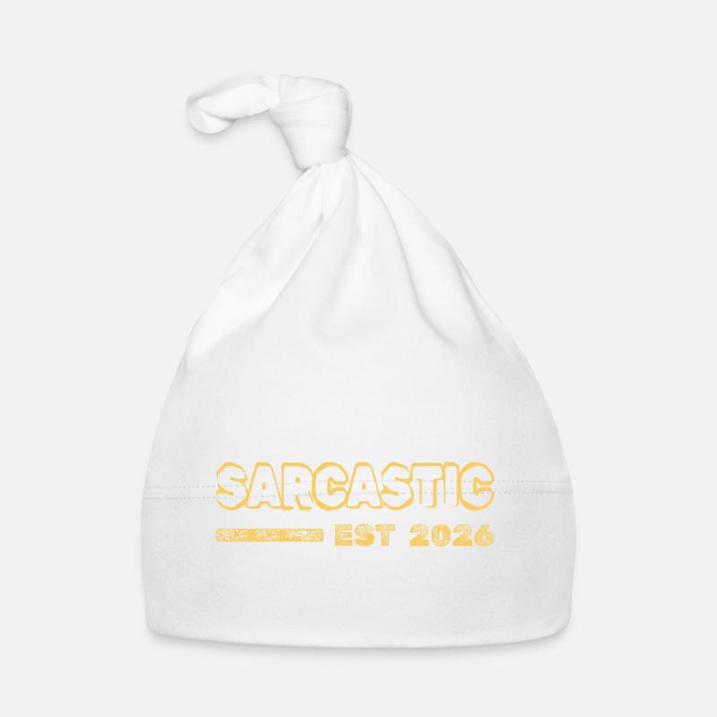 Sarcastic 2026 - Baby Bio-Mütze - Weiß