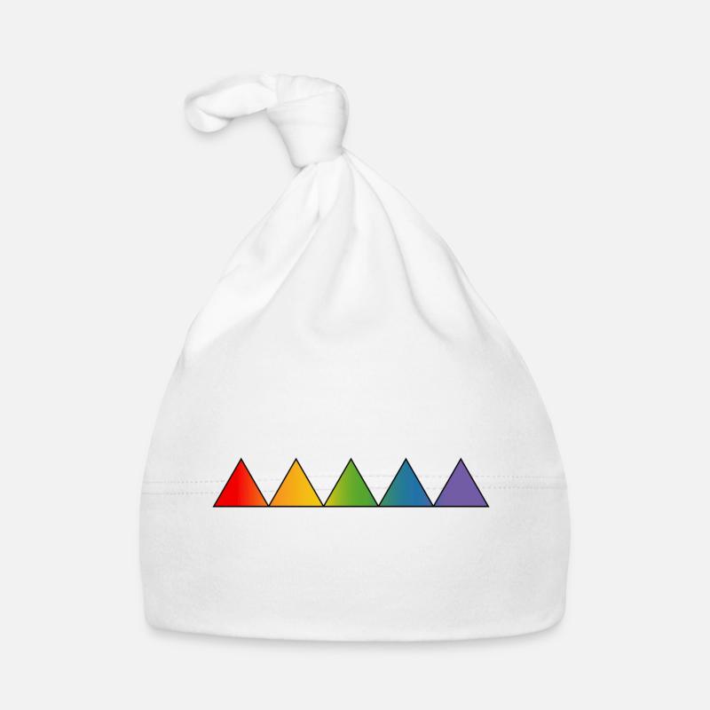 Triangles LGBTQ arc-en-ciel Bonnet bio Bébé