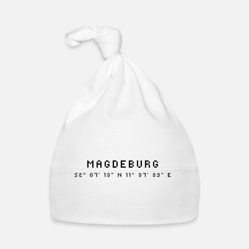 Magdeburg Koordinaten Baby Bio-Mütze