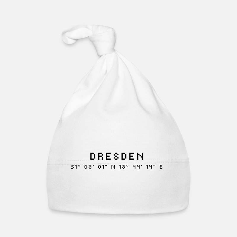 Dresden coordinates Organic Baby Cap