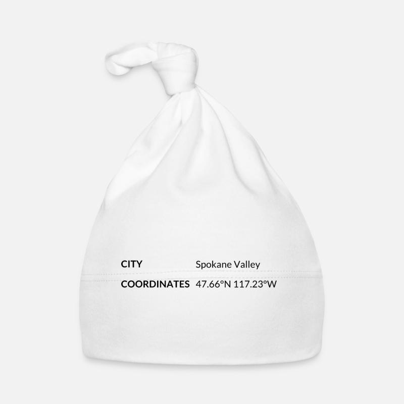 les coordonnées de Spokane Valley, Washington, États-Unis Bonnet bio Bébé