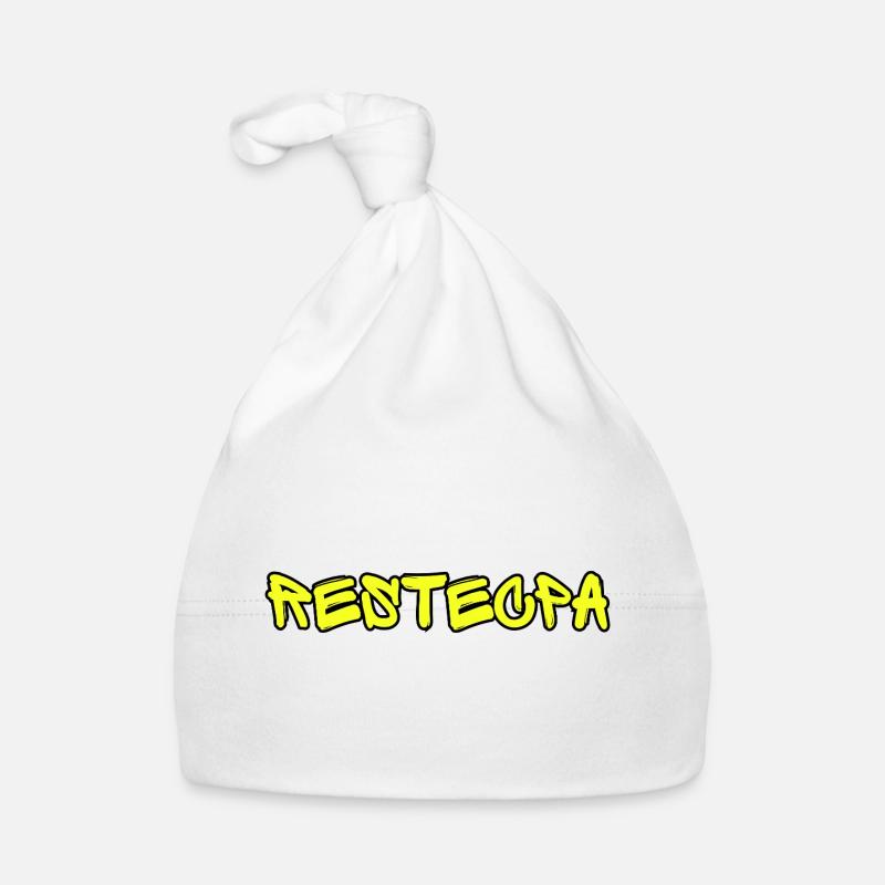 RESTECPA – Funny Street Slang Text Design Graffiti Organic Baby Cap