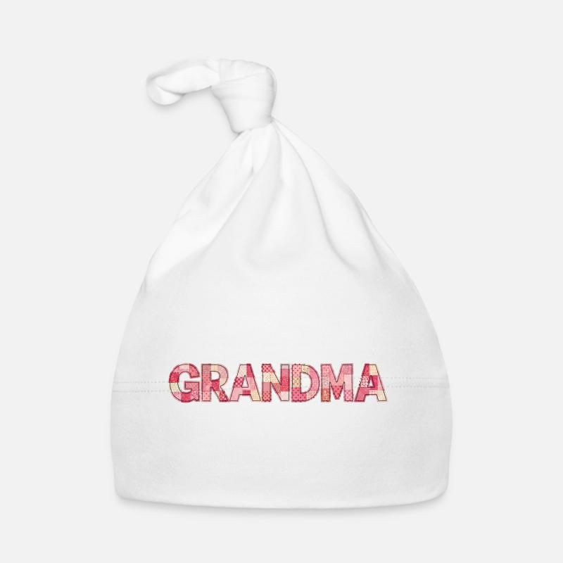 Patchwork Beste Oma Geschenk für Großmutter Baby Bio-Mütze