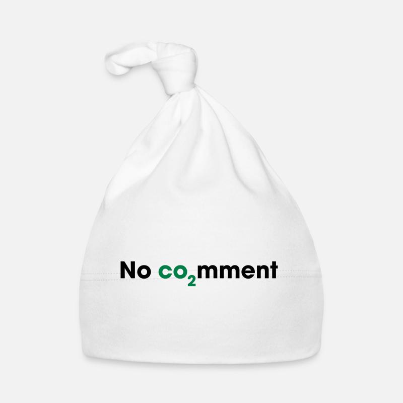 No CO2 Comment – Saubere Energie Statement Baby Bio-Mütze