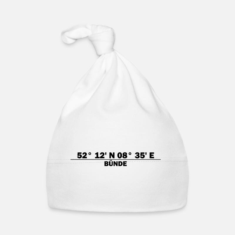 Fret Coordinates Organic Baby Cap