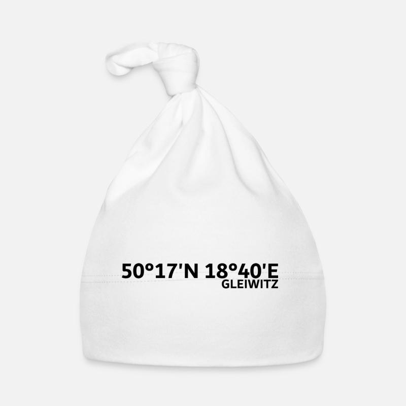 Gliwice Coordinates Organic Baby Cap