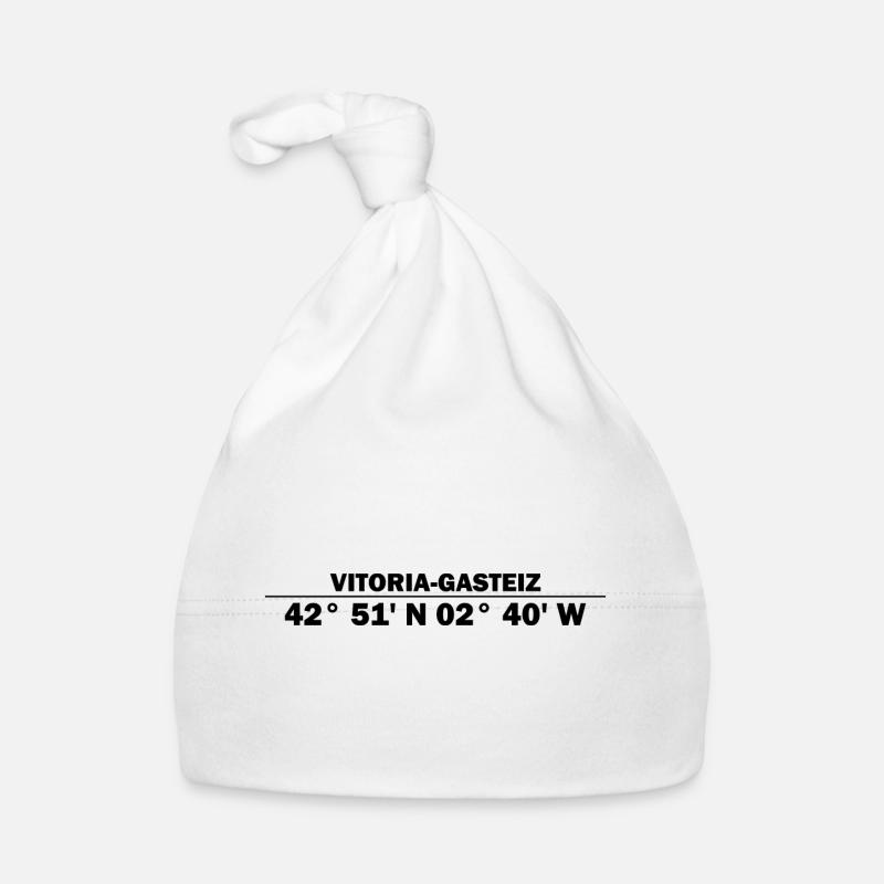 Vitoria-Gasteiz coordinates Organic Baby Cap