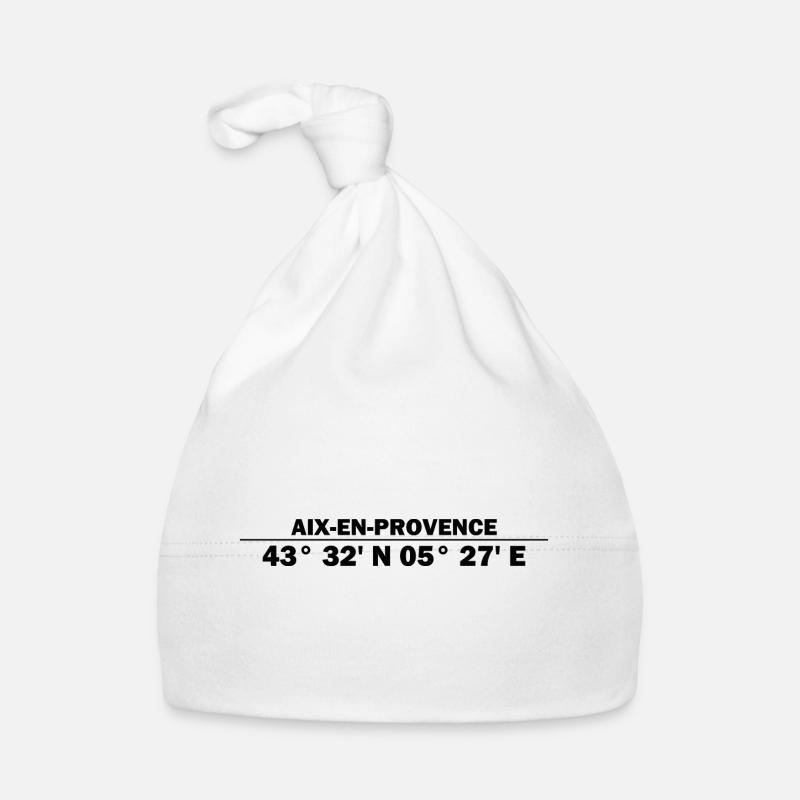 Aix-en-Provence coordinates Organic Baby Cap