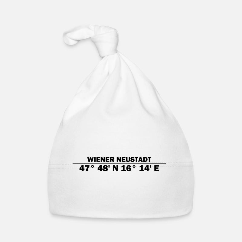 Wiener Neustadt coordinates Organic Baby Cap