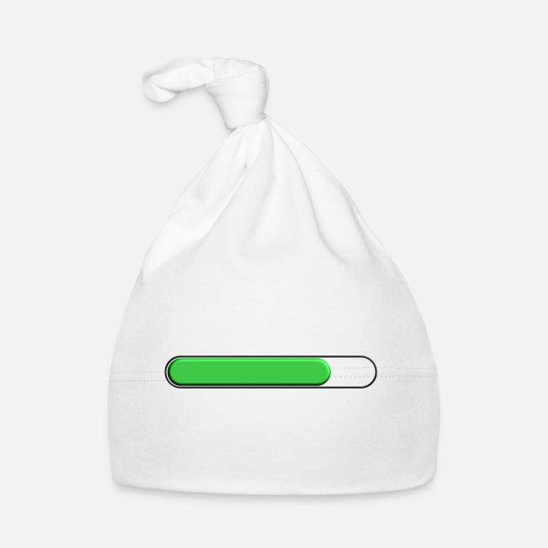 Jauge moyenne Vert (trois quart) Bonnet bio Bébé